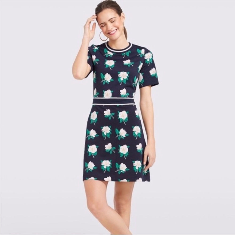 NWT Draper James Magnolia Persley Ponte Dress Navy size medium